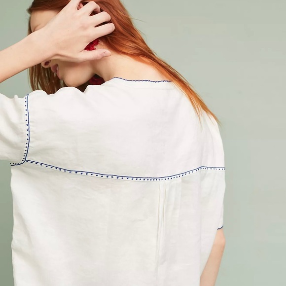 Anthropologie Fruit Embroidered Top - Picture 4 of 11